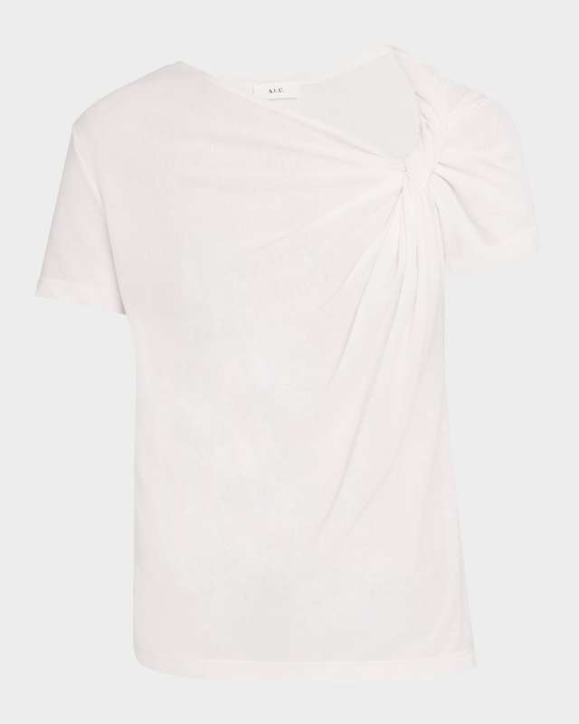 Liz Short-Sleeve Twist Top